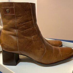 Naturalizer Garrett Bootie, Cognac Brown, sz 8.5